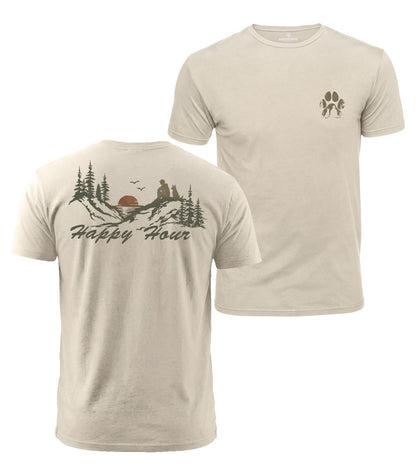 Happy Hour With My Dog Cotton T-Shirt