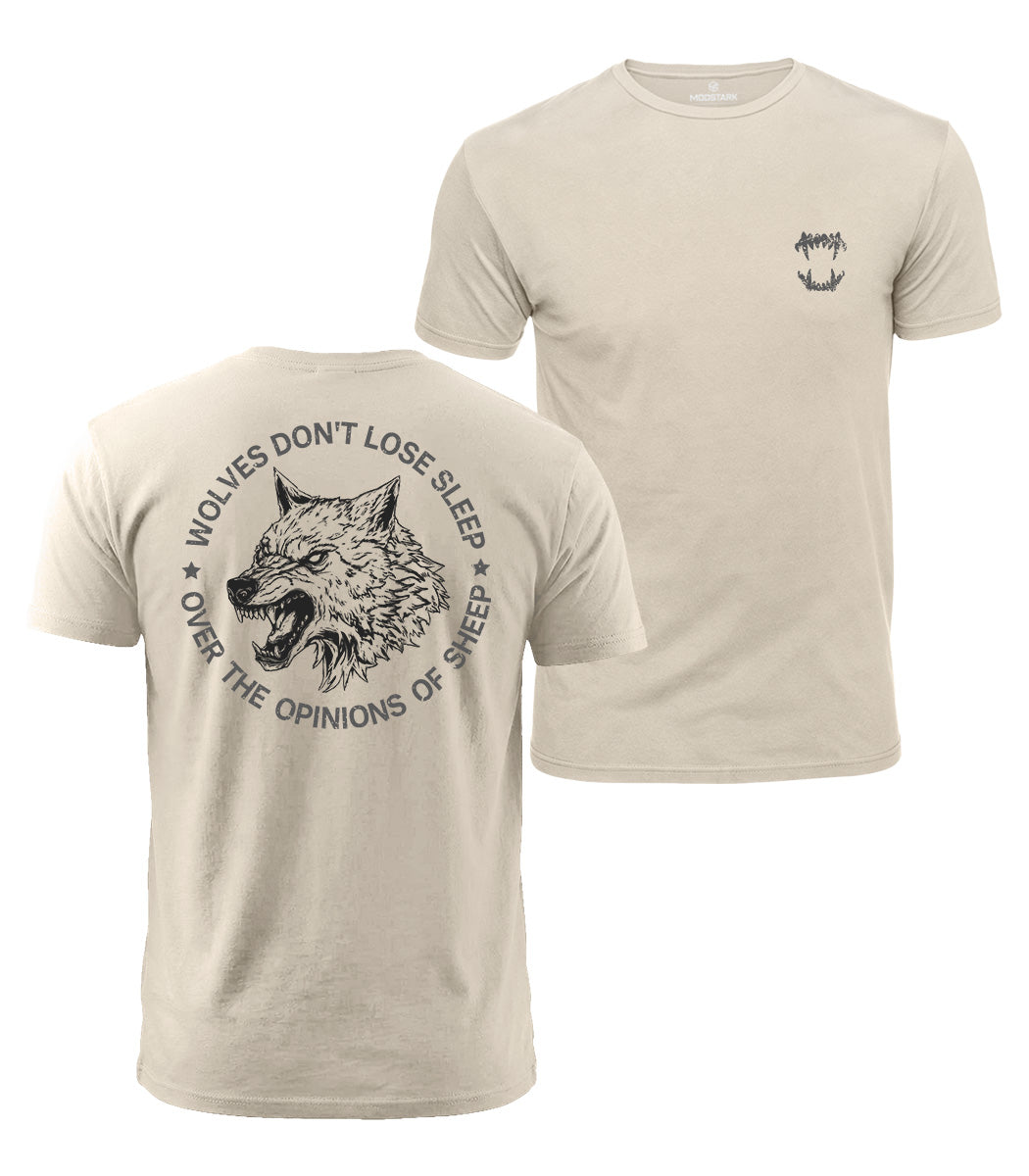 Fierce Wolf Quote Cotton T-Shirt