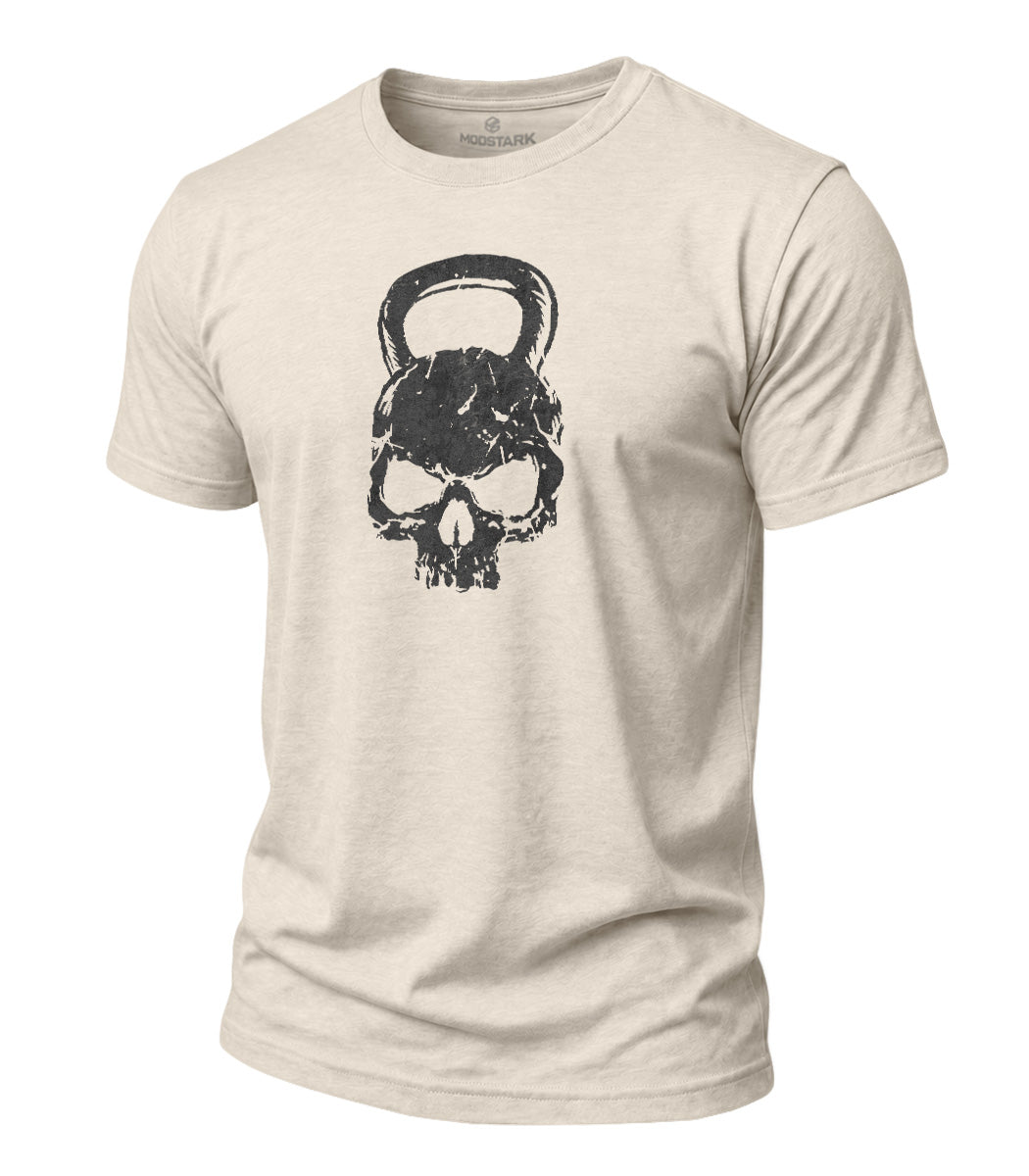 Kettlebell Skull Cotton T-Shirt