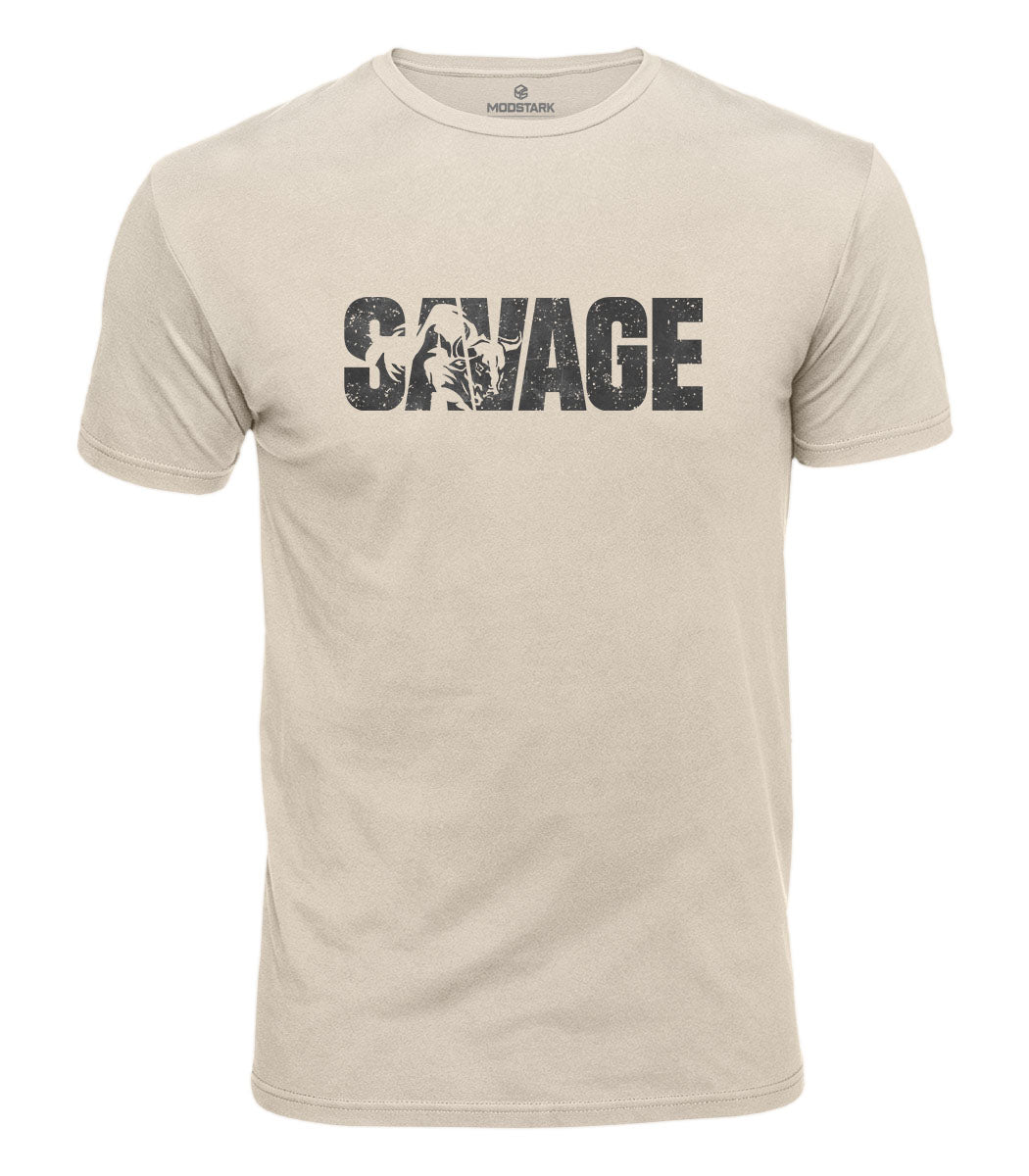 Savage Bull Cotton T-Shirt