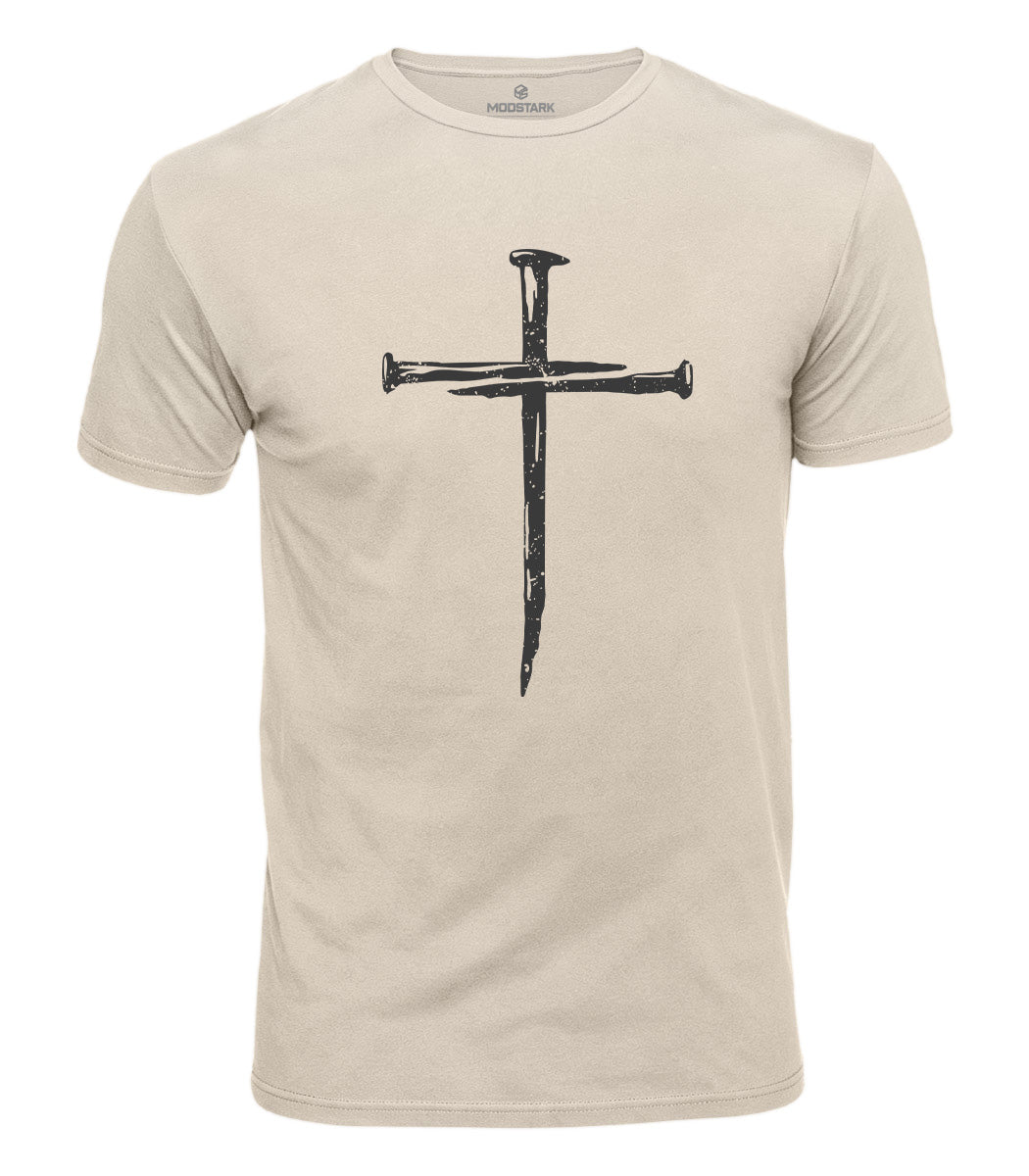 Nail Cross Cotton T-Shirt