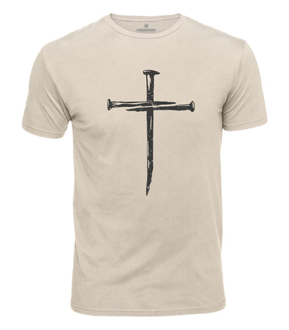 Nail Cross Cotton T-Shirt