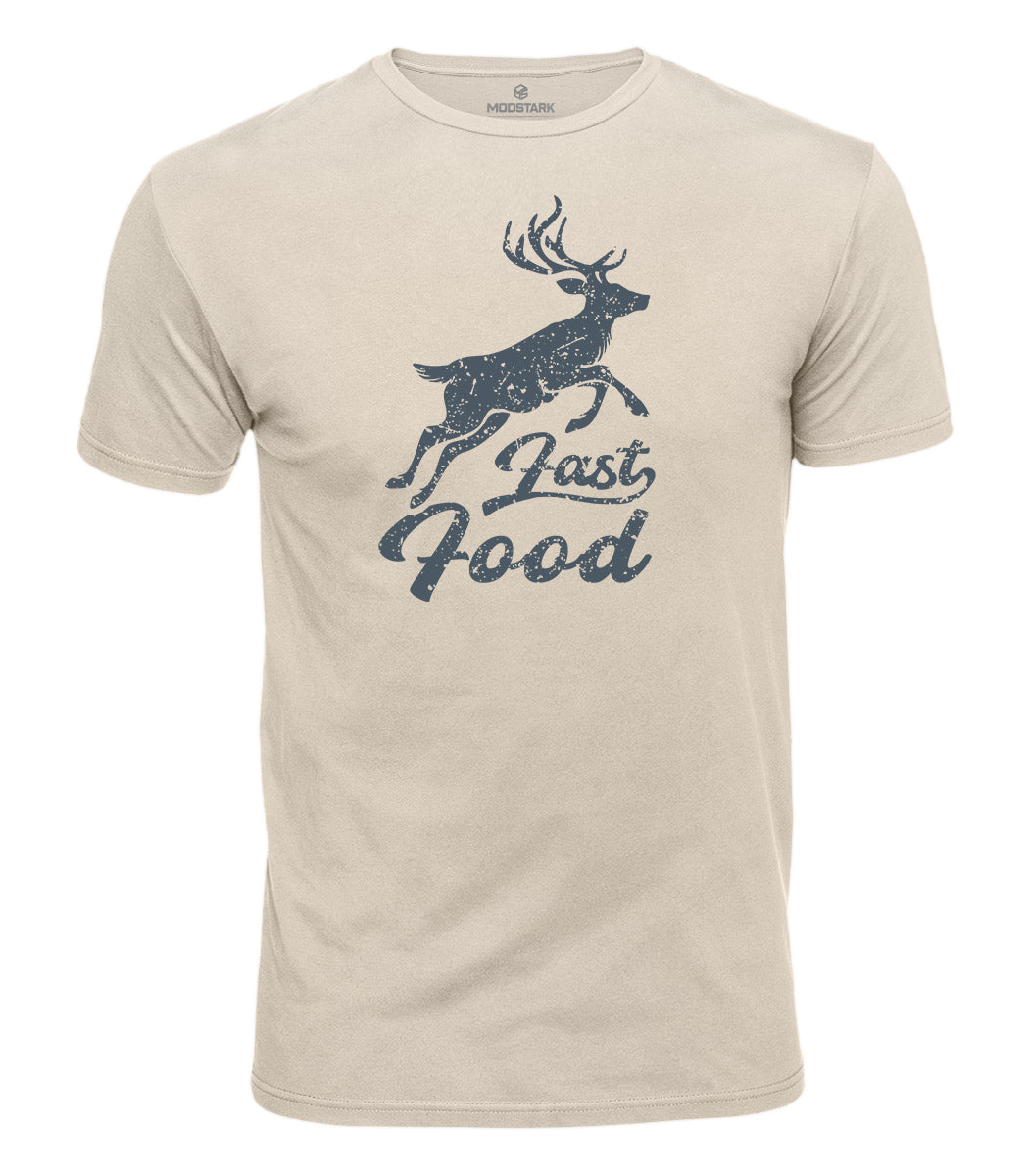 Fast Food Deer Cotton T-Shirt