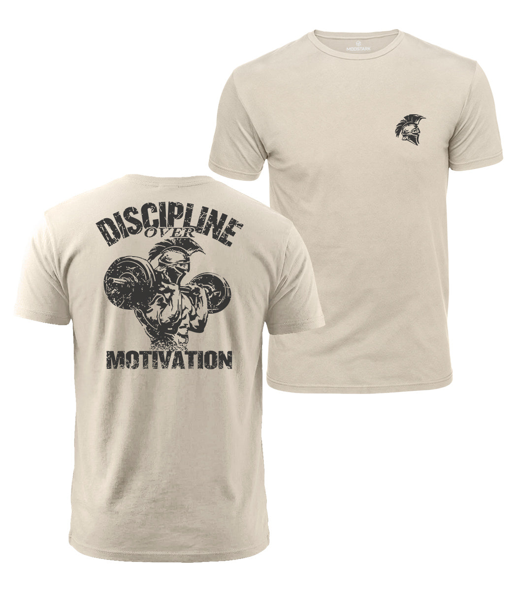 Discipline Over Motivation Cotton T-Shirt