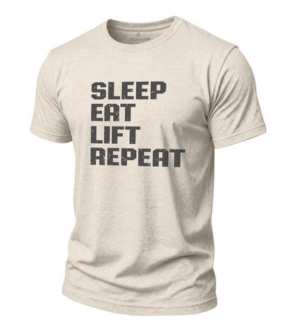 Lift Repeat Cotton T-Shirt