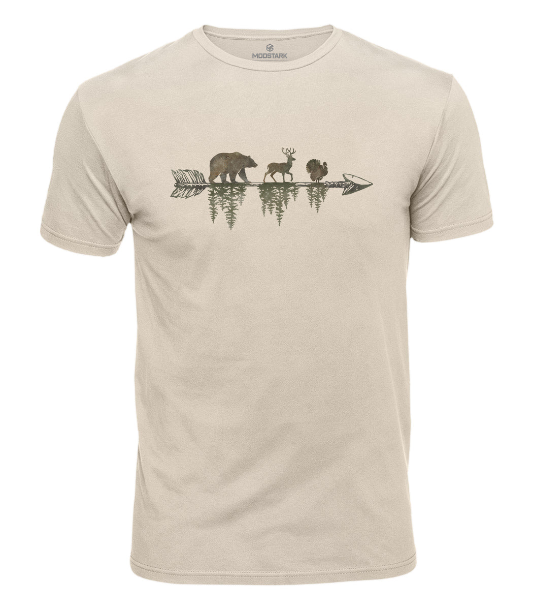 Wildlife Arrow Forest Cotton T-Shirt