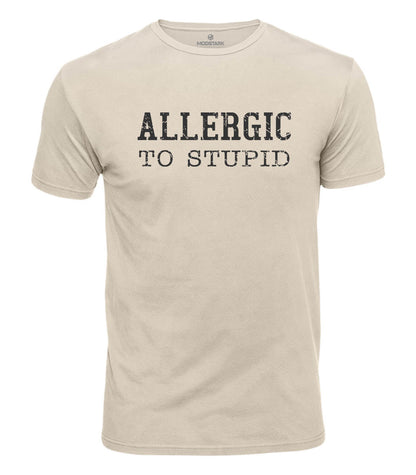 Allergic To Stupid Cotton T-Shirt