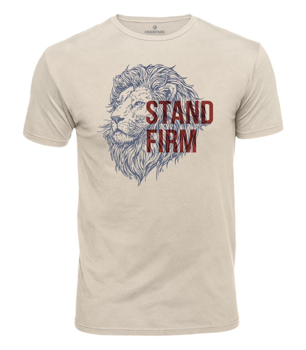 Stand Firm Lion Cotton T-Shirt
