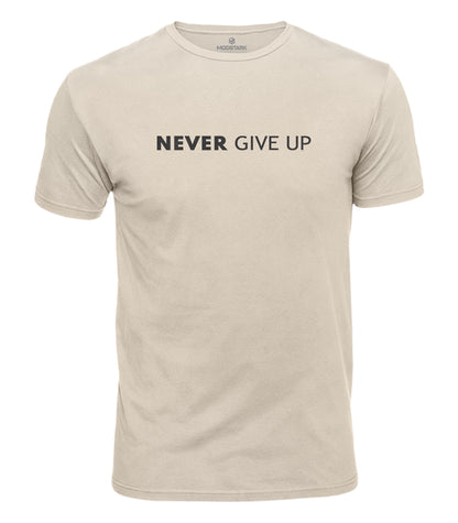 Never Give Up Cotton T-Shirt