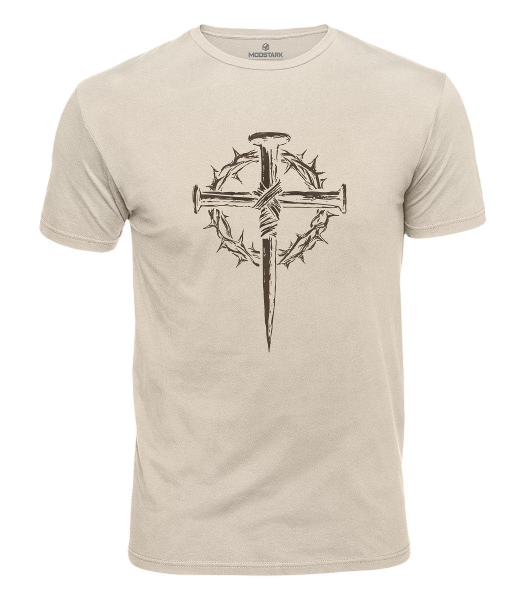 Three Nails Cross Cotton T-Shirt