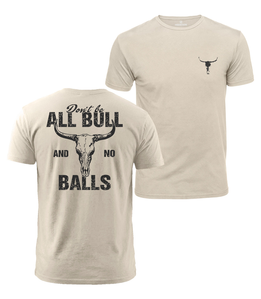 Bull Skull Attitude Cotton T-Shirt
