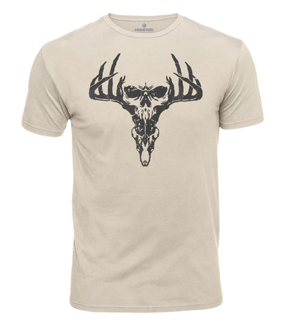 Deer Skull Antlers Cotton T-Shirt