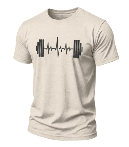Barbell Heartbeat Cotton T-Shirt