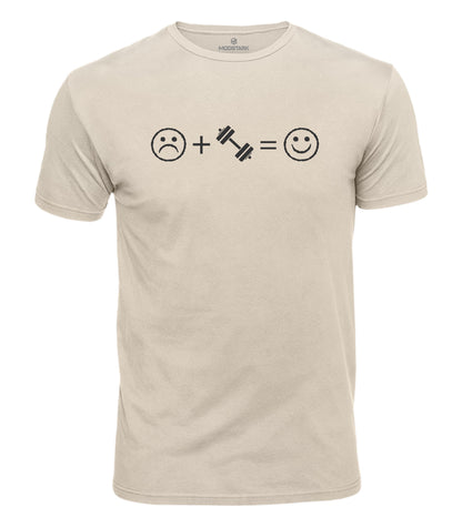 Gym Makes Me Happy Cotton T-Shirt
