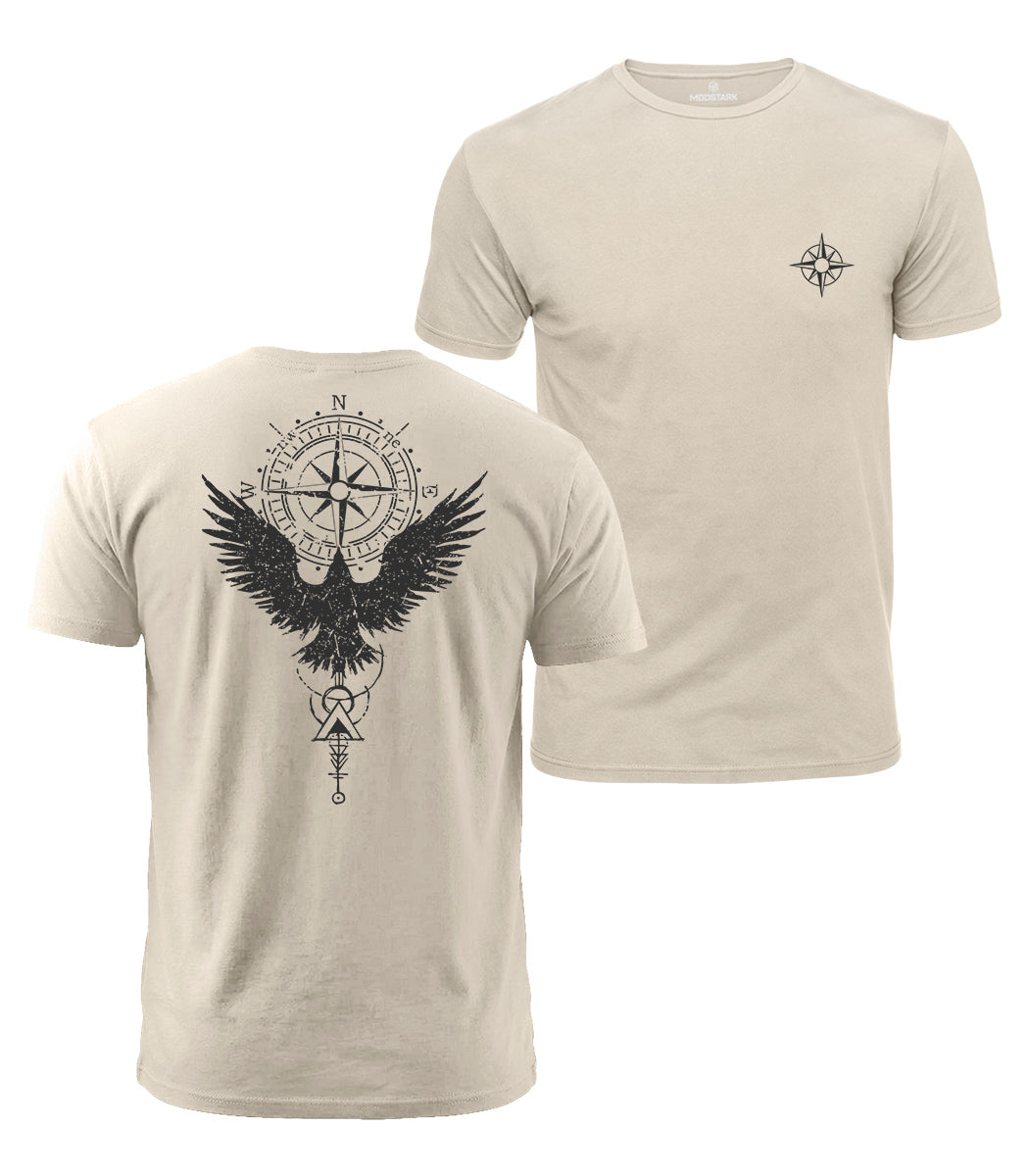 Eagle Compass Cotton T-Shirt