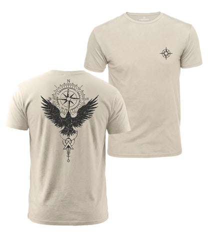 Eagle Compass Cotton T-Shirt