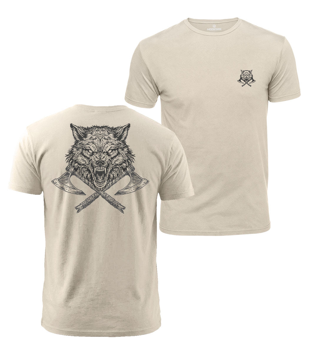 Warrior Wolf Cotton T-Shirt