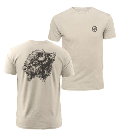 Bison Head Cotton T-Shirt