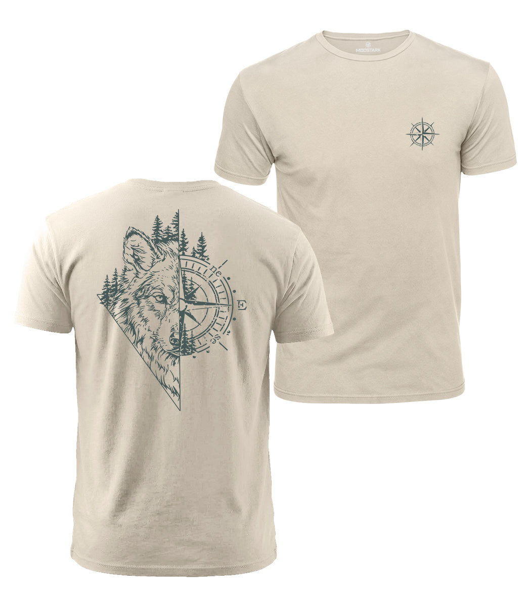 Wolf Compass Cotton T-Shirt