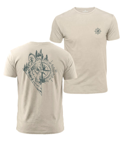 Wolf Compass Cotton T-Shirt