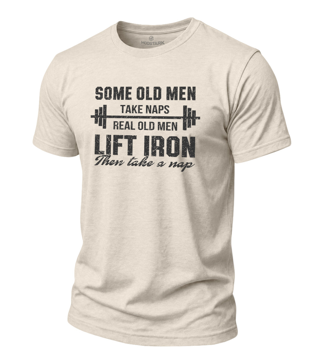 Lift Iron Then Take A Nap Cotton T-Shirt