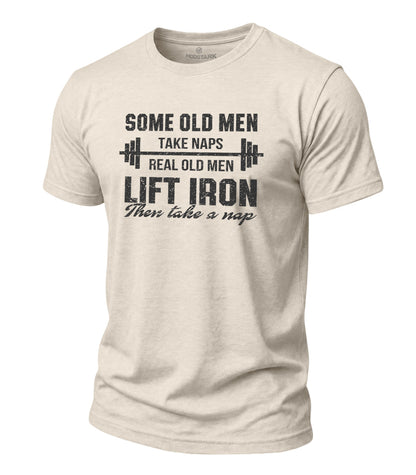Lift Iron Then Take A Nap Cotton T-Shirt