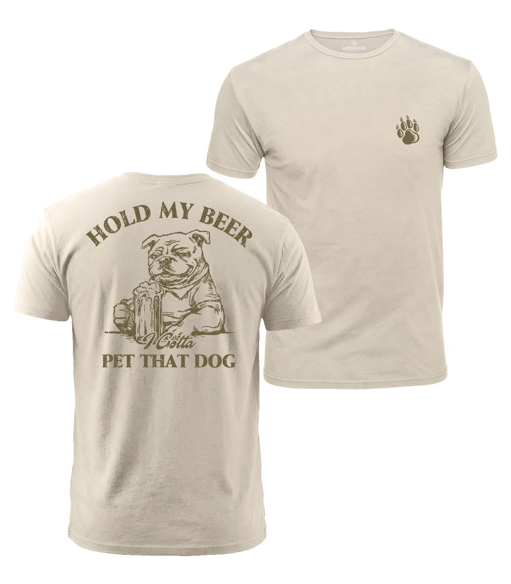 Funny Dog Lover Beer Cotton T-Shirt
