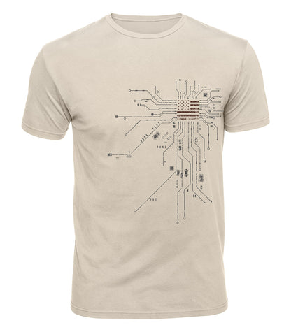 Circuit Board Cotton T-Shirt
