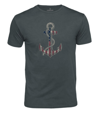 Patriotic Anchor Cotton T-Shirt