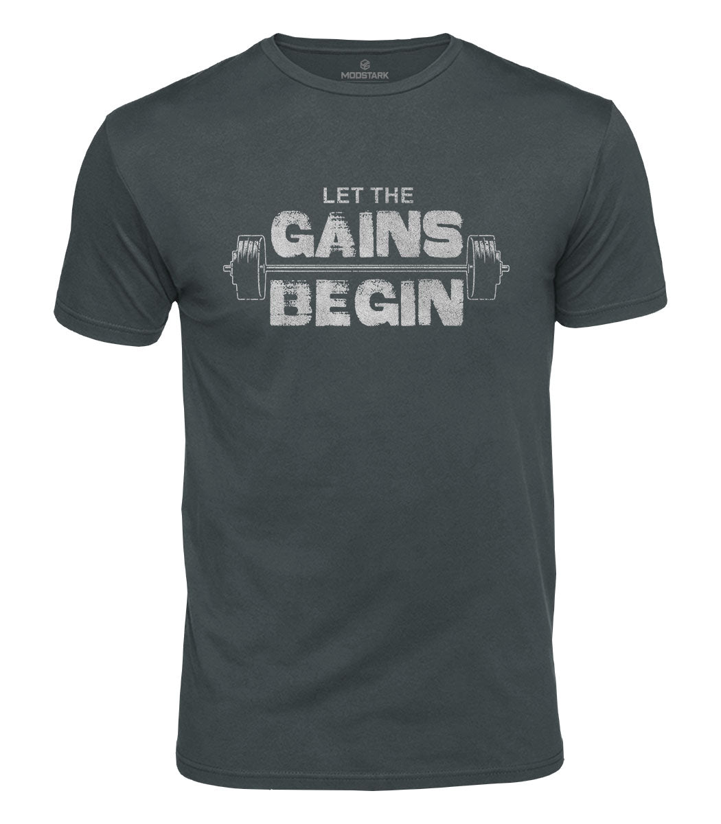 Let The Gains Begin Cotton T-Shirt