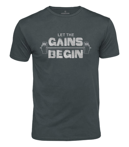 Let The Gains Begin Cotton T-Shirt
