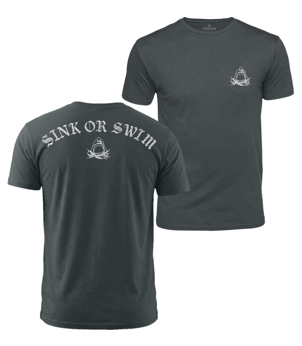 Sink Or Swim Shark Cotton T-Shirt