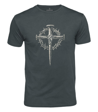 Three Nails Cross Cotton T-Shirt