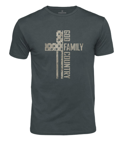 God Family Country Cotton T-Shirt