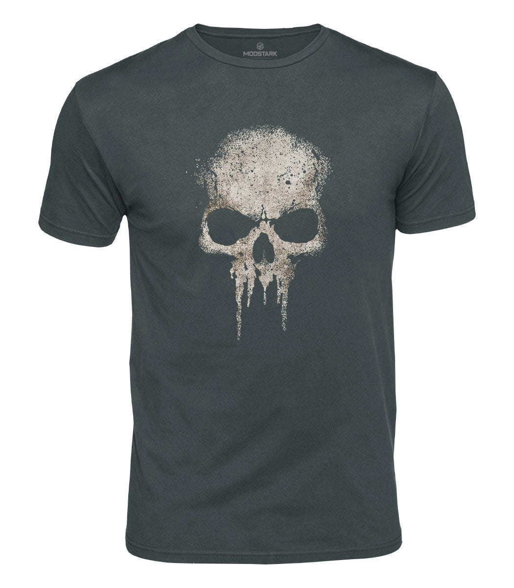 Dripping Skull Cotton T-Shirt
