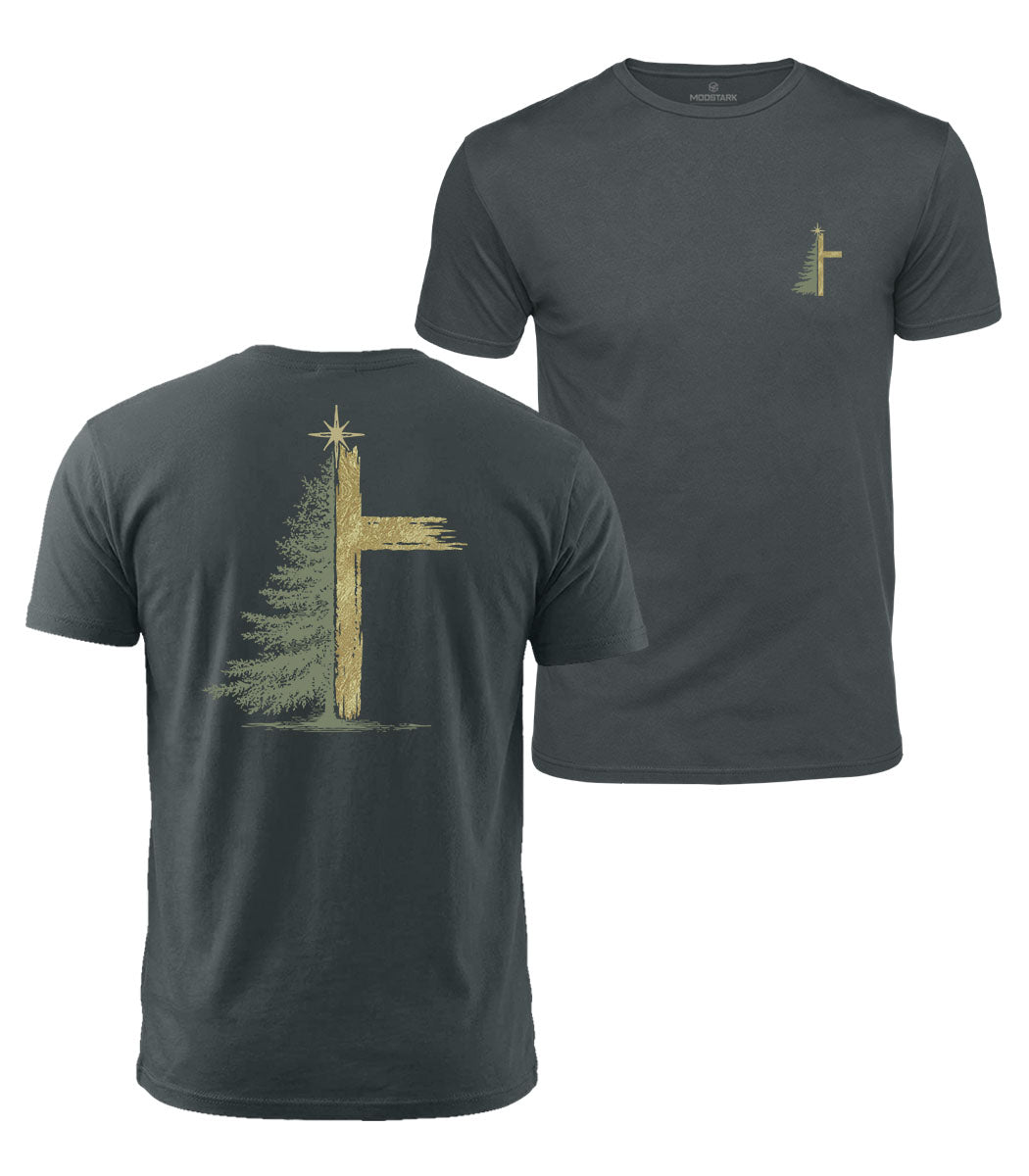 Christmas Star Cross Cotton T-Shirt