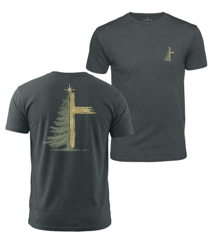 Christmas Star Cross Cotton T-Shirt