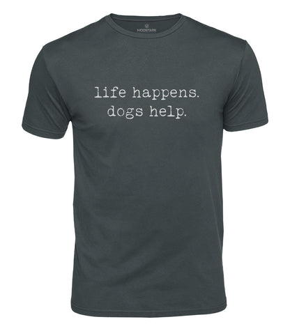Dogs Help Cotton T-Shirt