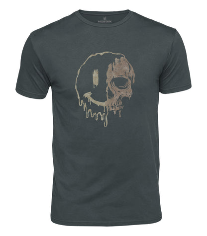 Melting Skull Smile Cotton T-Shirt