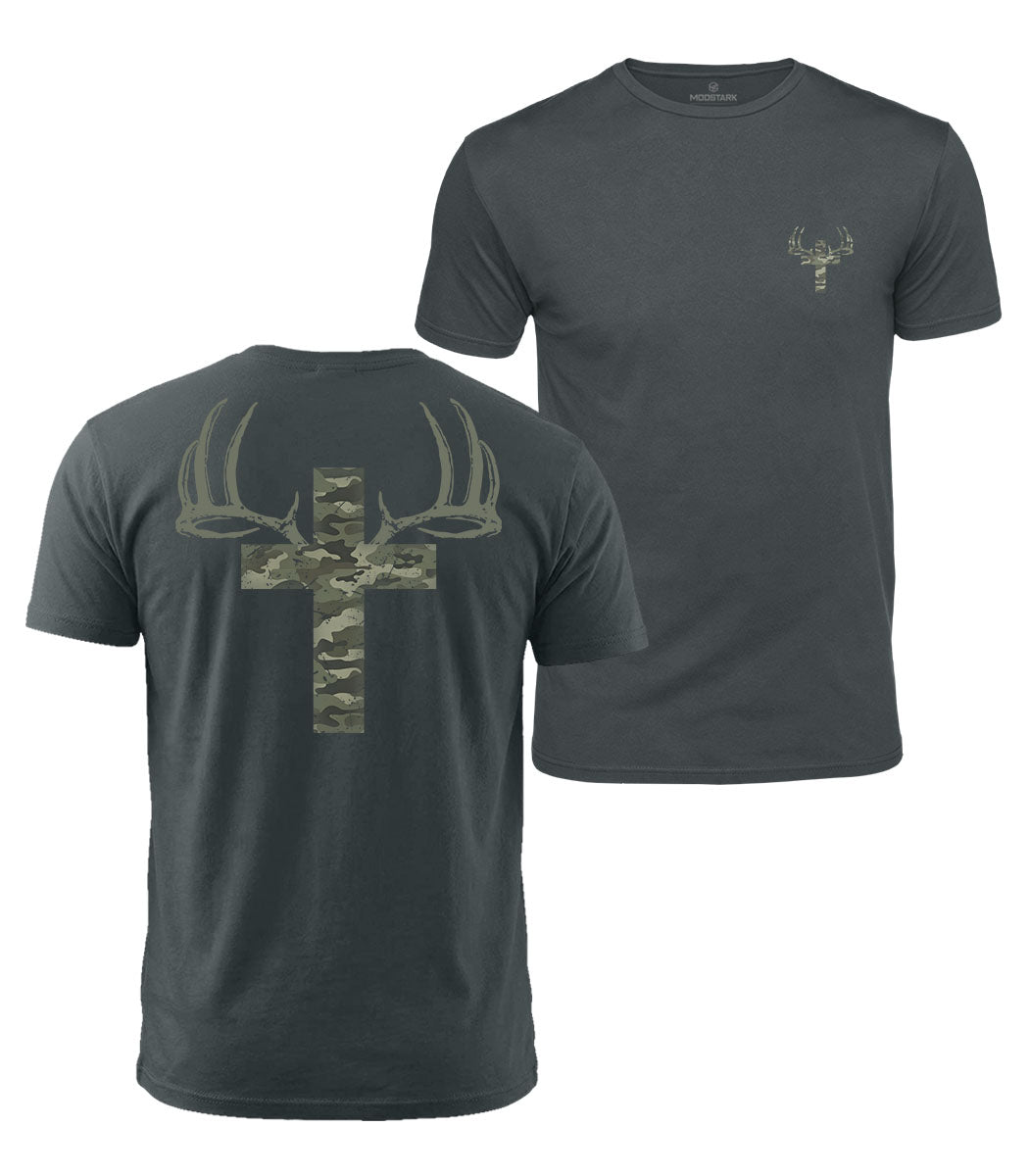 Camo Cross Cotton T-Shirt
