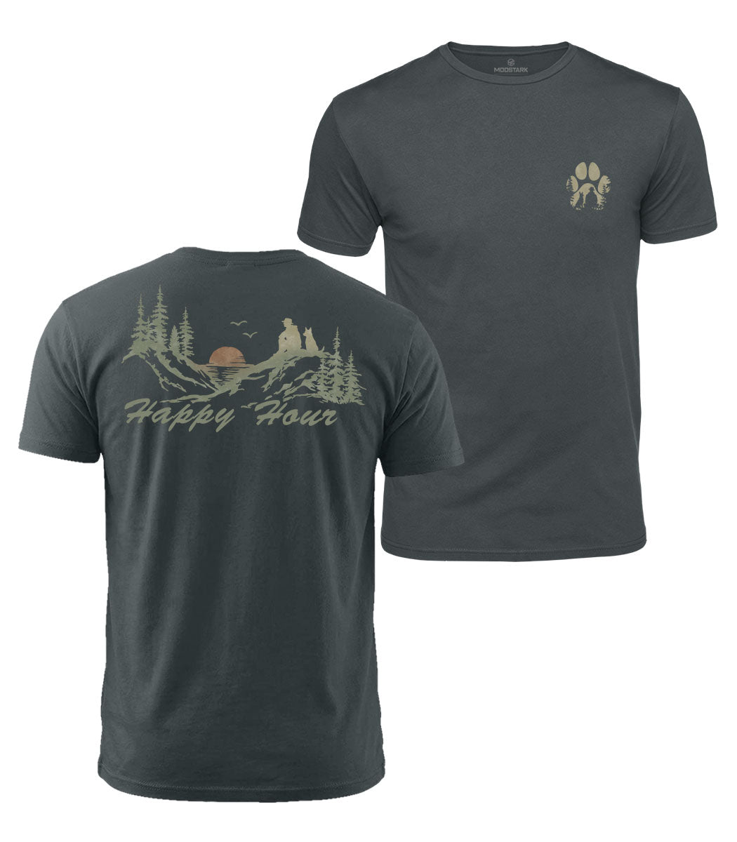 Happy Hour With My Dog Cotton T-Shirt