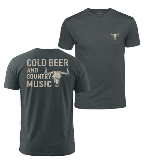 Cold Beer & Country Music Cotton T-Shirt