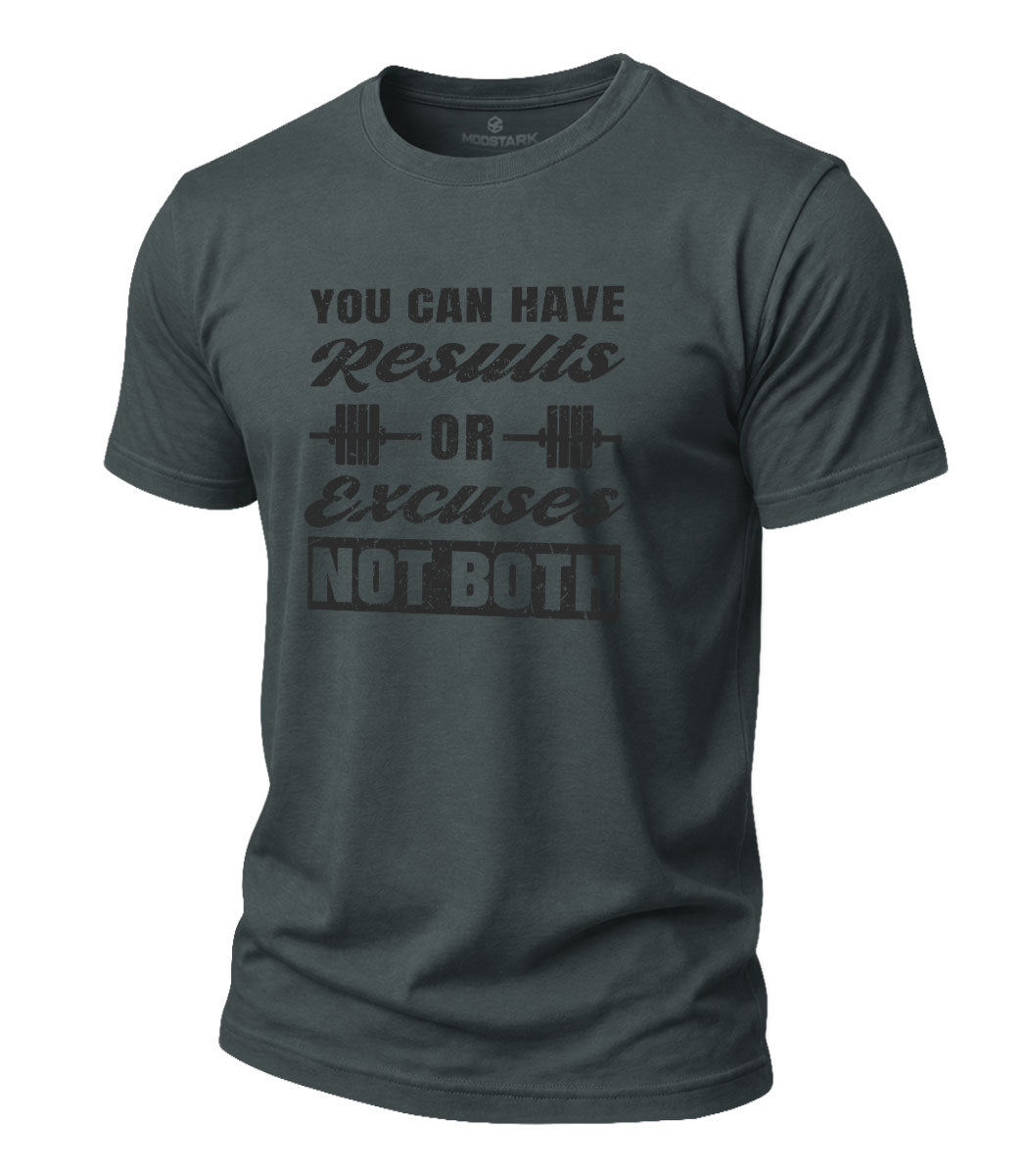 Results Not Excuses Cotton T-Shirt