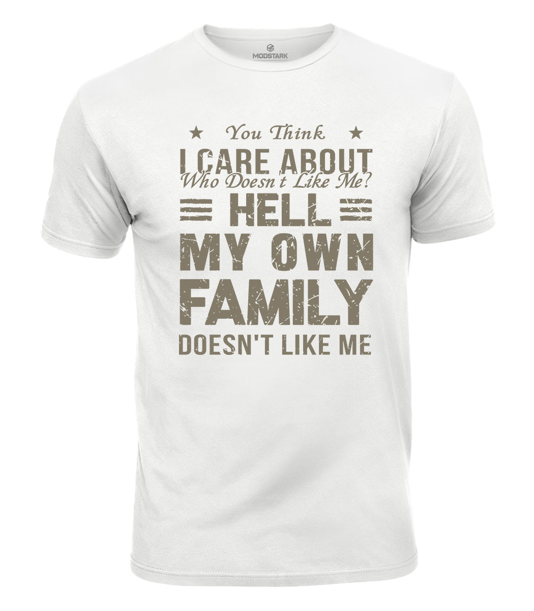 Sarcastic Family Humor Cotton T-Shirt