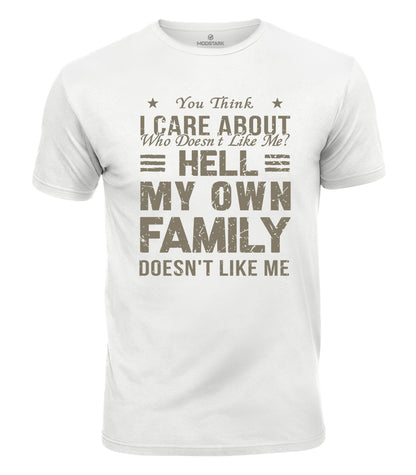 Sarcastic Family Humor Cotton T-Shirt