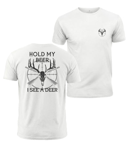 Funny Deer Hunting Cotton T-Shirt