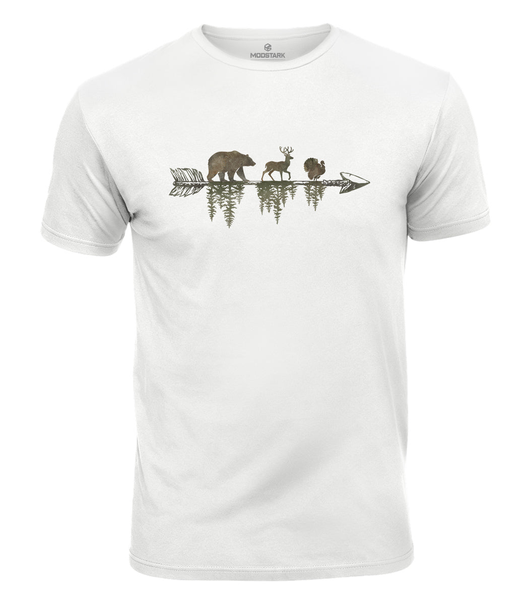 Wildlife Arrow Forest Cotton T-Shirt