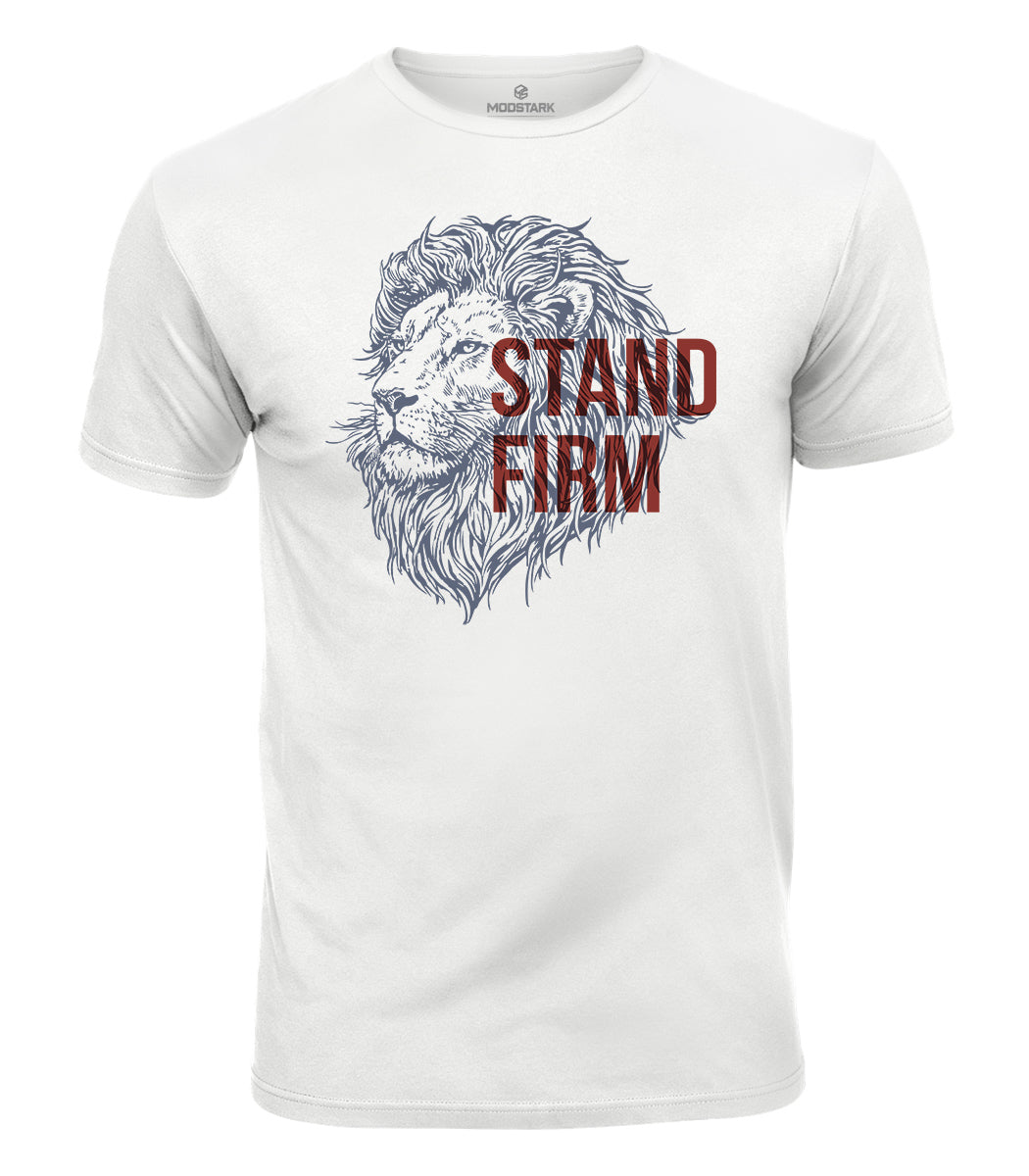 Stand Firm Lion Cotton T-Shirt