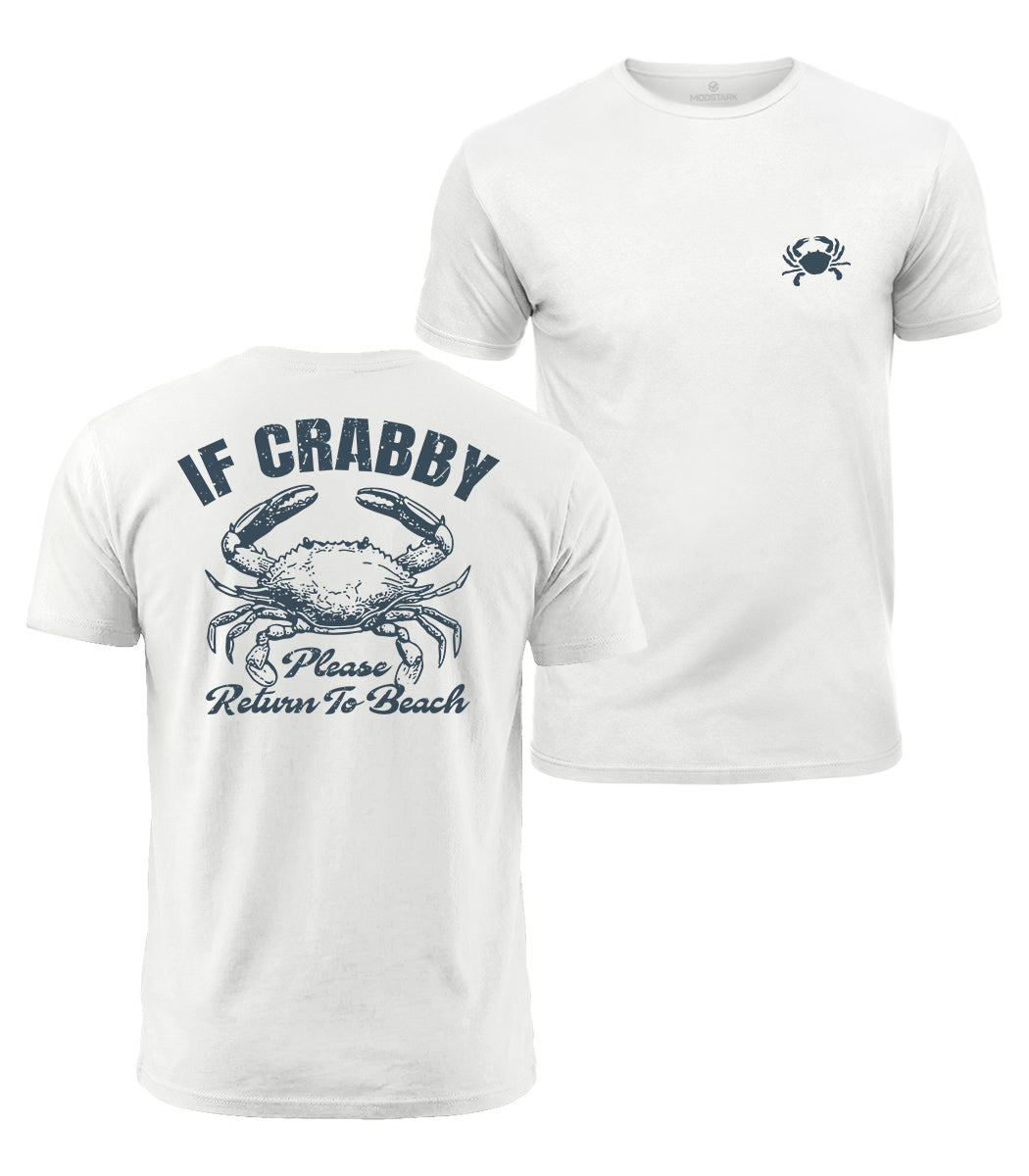 If Crabby Return To Beach Cotton T-Shirt