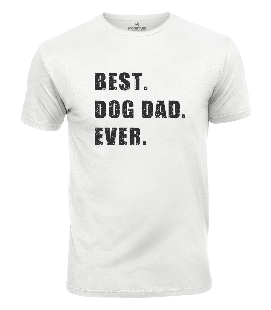 Best Dog Dad Cotton T-Shirt